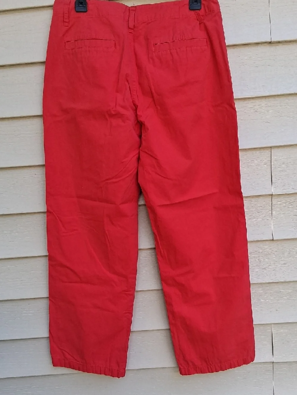 J. Crew Straight Leg Jeans in Red